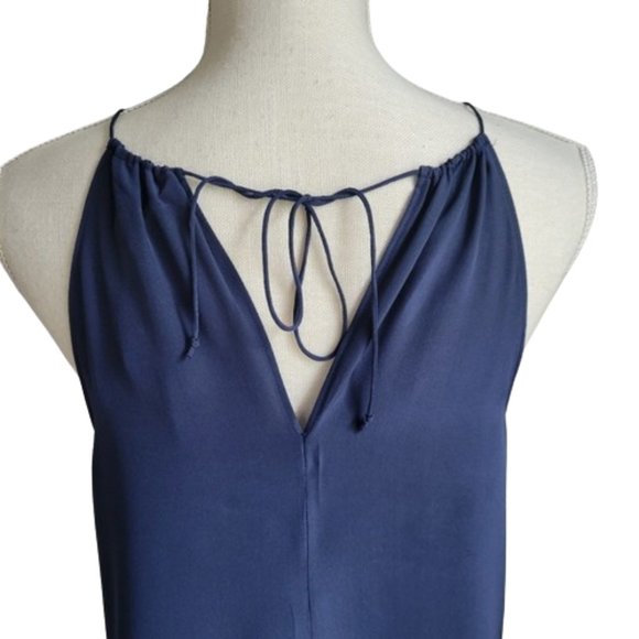 Lilly Pulitzer Diem Navy Silk Lace Hem Top - Picture 8 of 10